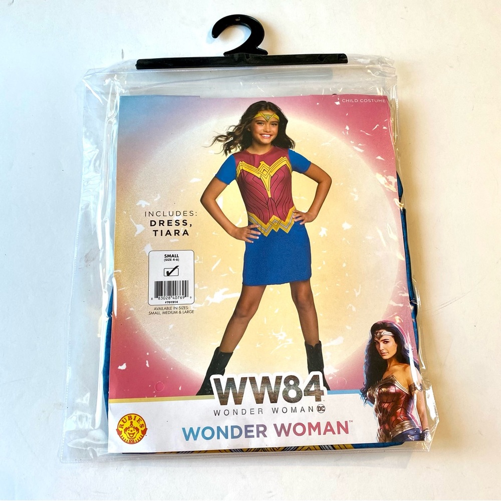 RUBIES New Girls Small (4-6) Wonder Woman WW84 Costume WW3